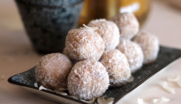 Lemon & coconut truffles